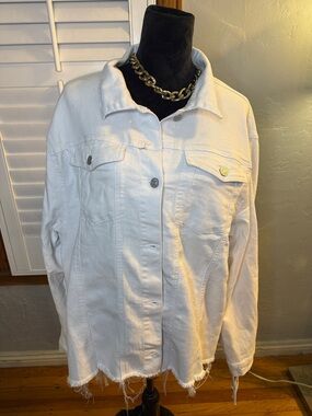 White Denim Jacket - Women